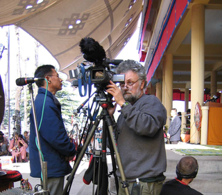 Robb Filming in Dharamsala India